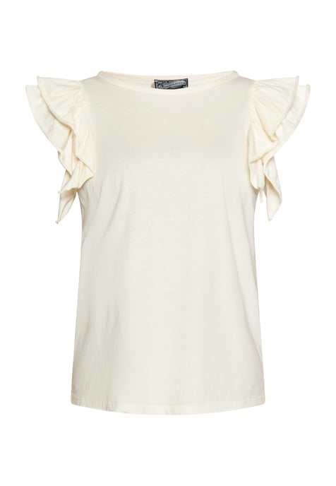 Dreimaster T-shirt Dames wolwit - Image 1