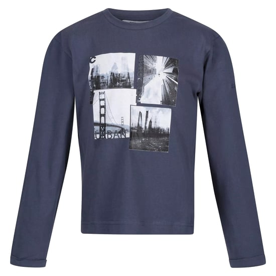 Regatta Kinderen/Kinderen Wenbie III Landschap T-shirt met lange mouwen (Donkere Denim) - Image 1