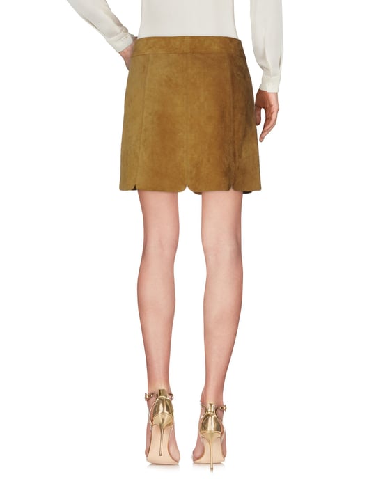 Isabel Marant Etoile Khaki Calf Leather Skirt
