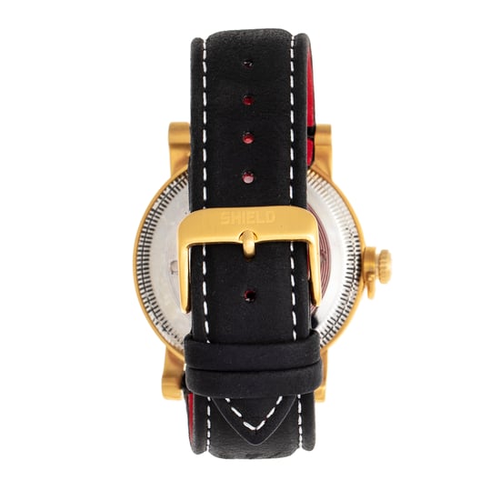 Shield Berge Leather-Band Men's Diver Watch