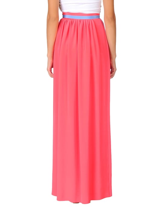 Roksanda Coral Silk Full Length Skirt