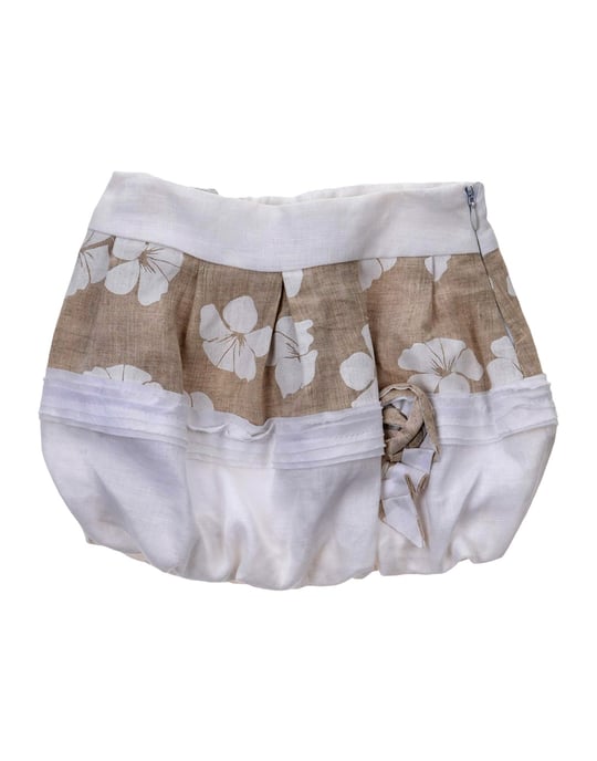 Scervino Street Girls' White Girls' Linen Skirt