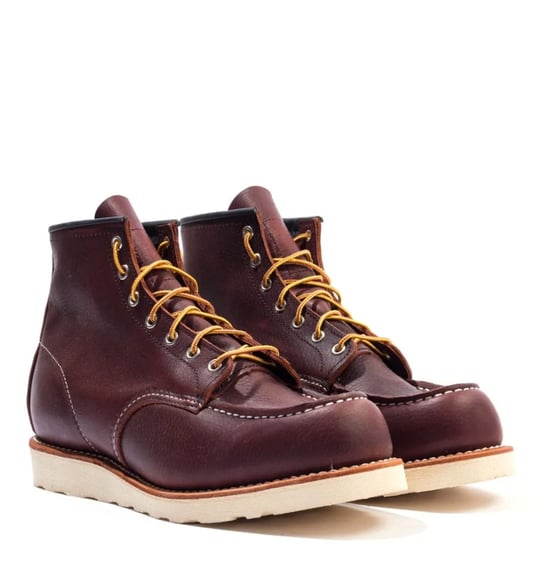 Herenlaars Red Wing 8138 Classic Moc Toe Leather in Bruin - Image 1
