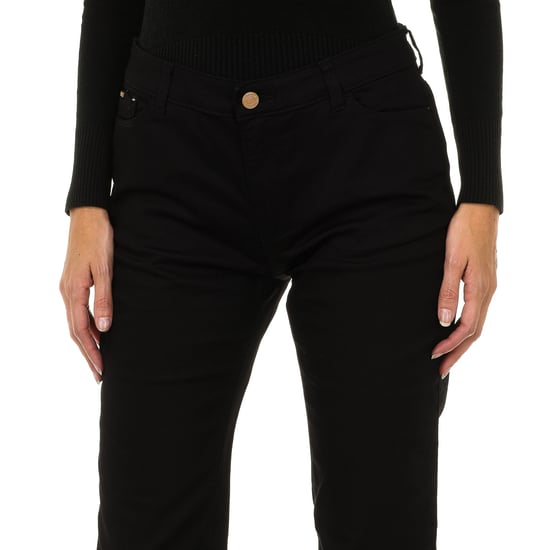 Long stretch fabric pants 6Y5J85-5DXIZ woman