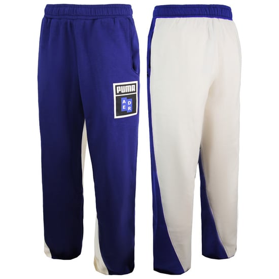 Puma x ADER Pants Navy White Mens Track Joggers Bottoms 576949 11