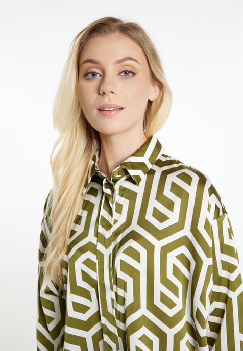 Dreimaster overhemdblouse Dames Gebroken wit olijf - Image 5