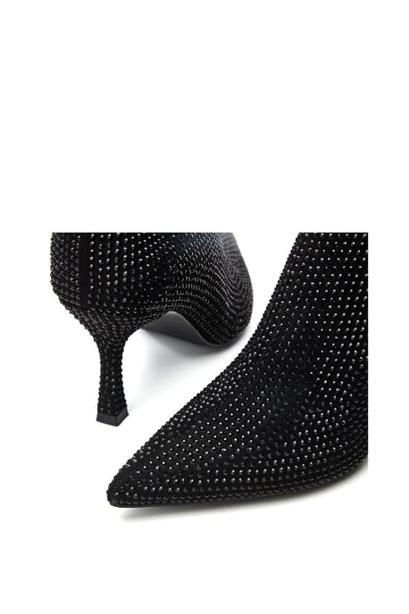 'Zalea' Black Textile Boots