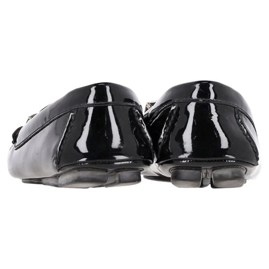 Miu Miu Loafers met Crystal Detail in Zwart Patentleer - Image 5