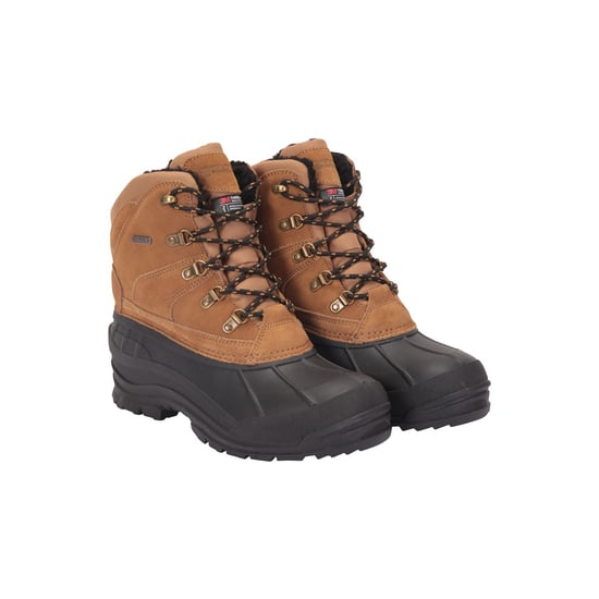 Mountain Warehouse Heren Assortiment Koe Suède Sneeuwlaarzen (Donker Beige) - Image 1