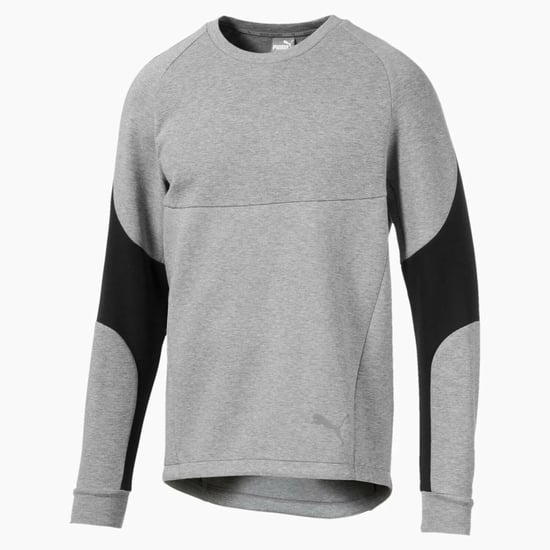Puma Mens Evostripe Crew Sweatshirt Grey Jumper 580091 03