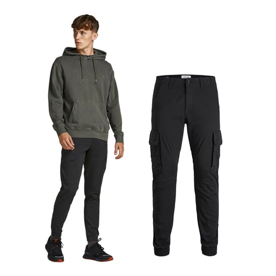 Jack & Jones Jeans Paul Warner Cargo Zwart - Image 3