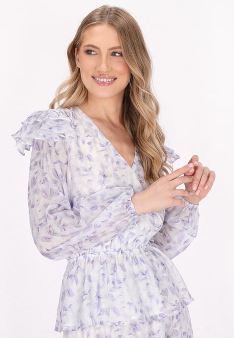 Dreimaster Blouse Dames blauw - Image 3