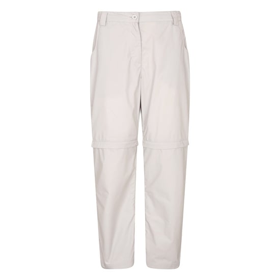 Mountain Warehouse Womens/Ladies Quest Zip-Off Hiking Trousers (Light Grey)