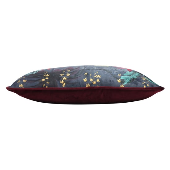Evans Lichfield Zinara Leopard Tropical Floral Rectangular Feather Filled Cushion
