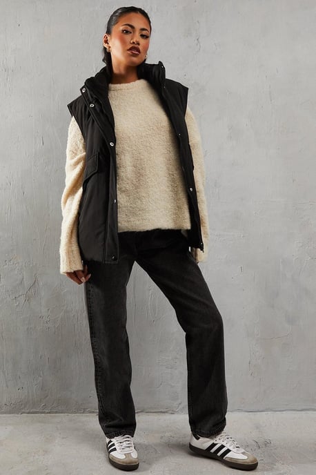 Padded Puffer Zip Pocket Gilet