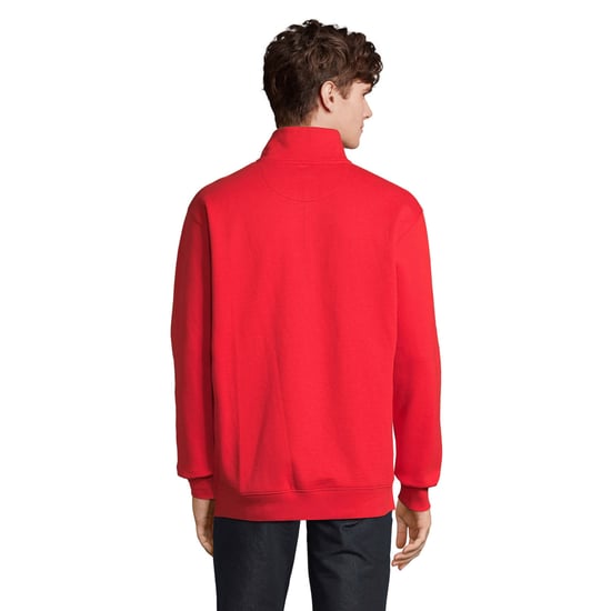 SOLS Uniseks Conrad Sweatshirt met Quarter Zip voor volwassenen (Helder rood) - Image 2