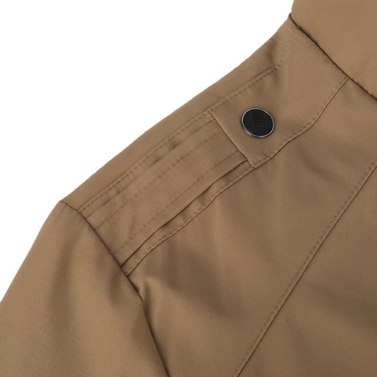 Heren Bomberjack met opstaande kraag, overgangsjack voor de herfst, casual sportjack Khaki - Image 5