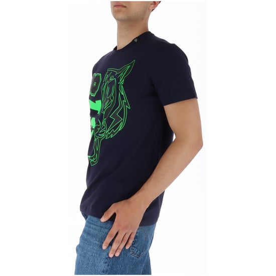 Plein Sport PS78 Design Logo Navy Blue T-Shirt - Image 3