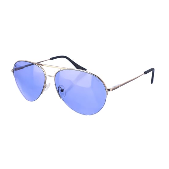 Maxy women's oval-shaped metal sunglasses