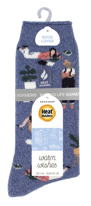 Heat Holders Lite - Dames Hobby Sokken - 1 Paar Winter Fleece Thermische Sokken - Boekworm - Image 2