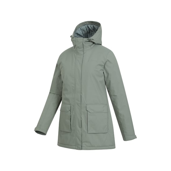 Mountain Warehouse Dames/Dames Ranger Waterafstotende Gewatteerde Parka (Kaki Groen) - Image 3