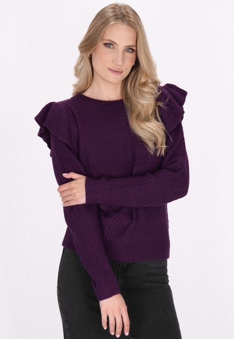 Dreimaster Jumper Dames paars - Image 3