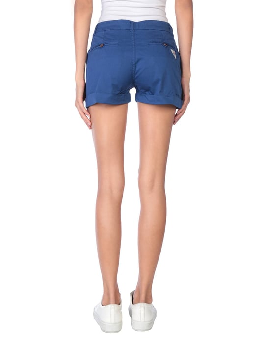 Franklin & Marshall Blue Cotton Shorts