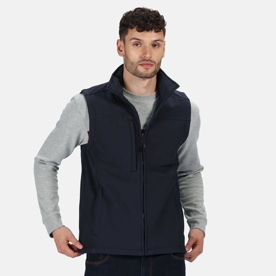 Regatta Heren Flux Softshell Bodywarmer / Mouwloos Jasje Waterafstotend en Windbestendig (Marine /Navy) - Image 6