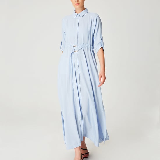 Lange minimalistische shirtjurk - Image 5