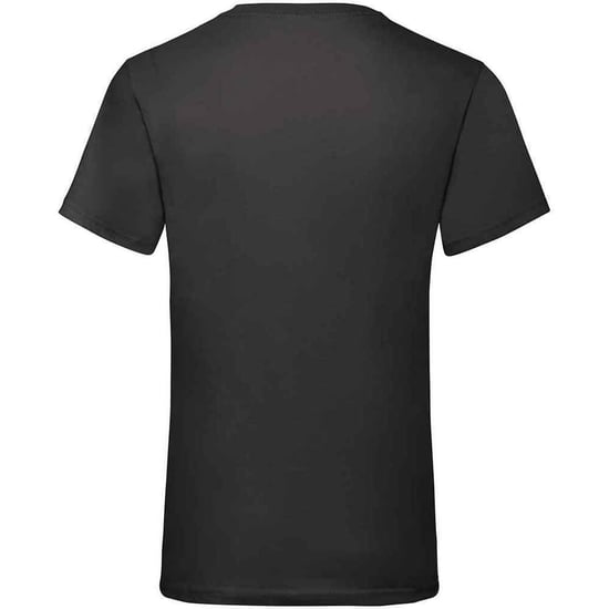Fruit of the Loom Heren Valueweight V Neck T-shirt (Zwart) - Image 2