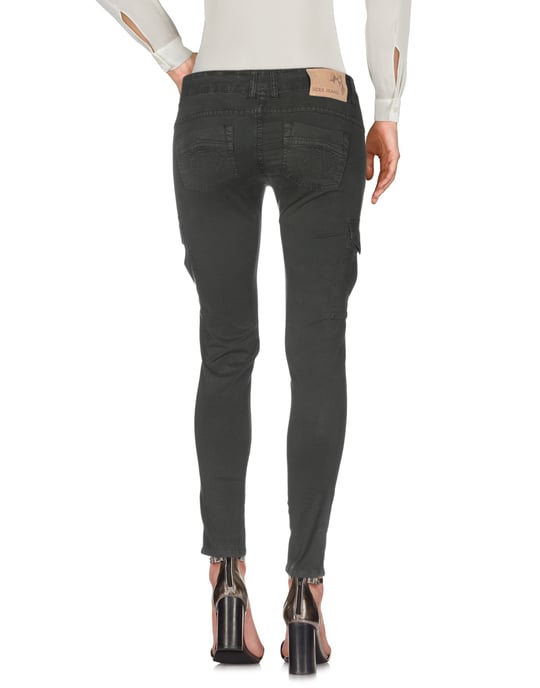 Scee By Twinset Dark Green Cotton Trousers