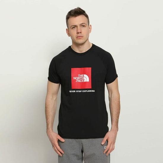 The North Face Heren Reglan Sleeve NSE T Shirt Zwart - Image 1