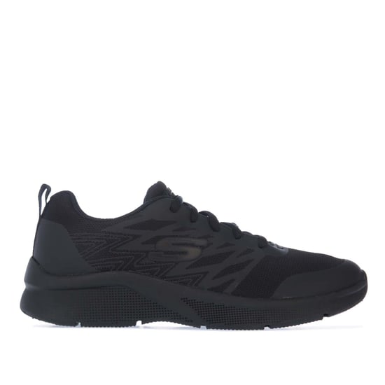Boy's Skechers Children Quick Sprint Trainers in Black - Image 1