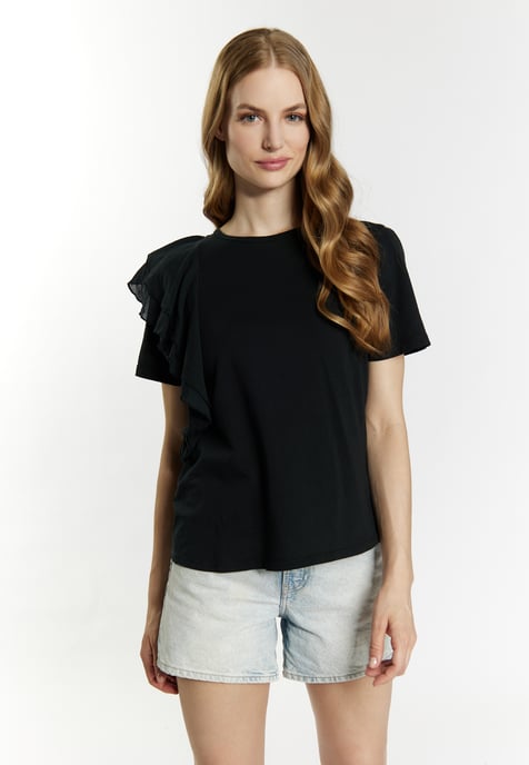 Dreimaster T-shirt Dames zwart - Image 3