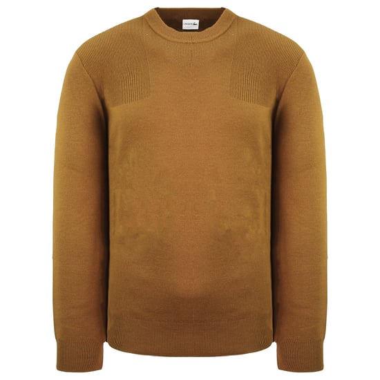 Lacoste Plain Mens Brown Sweater