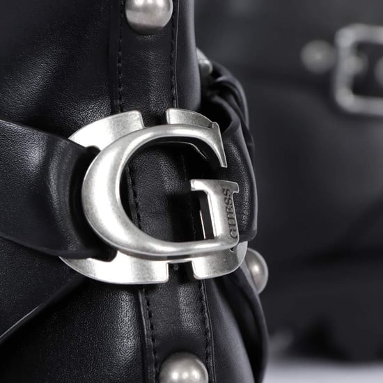 Guess dames enkellaarsjes met groot metalen logo - Image 3