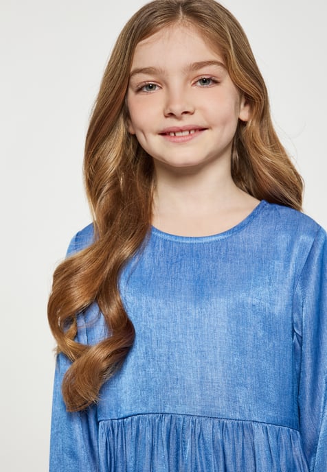 Dreimaster Jurk meisjes (kinderen) lichtblauw denim - Image 5