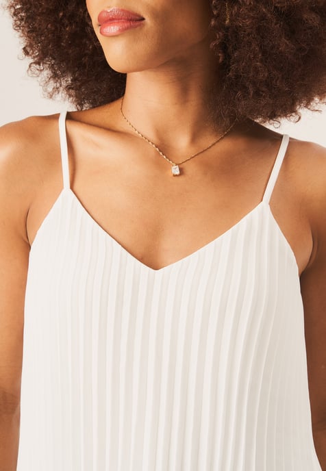 Geplooide Cami-top met bandjes - Image 2