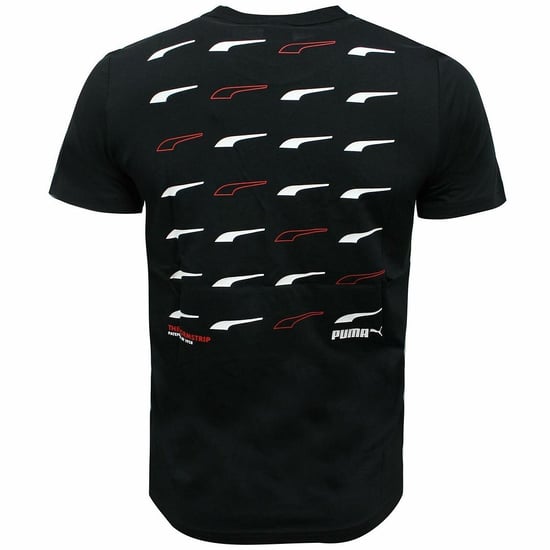 Puma Graphic Logo Short Sleeve Crew Neck Black Mens T-Shirt 597335 01
