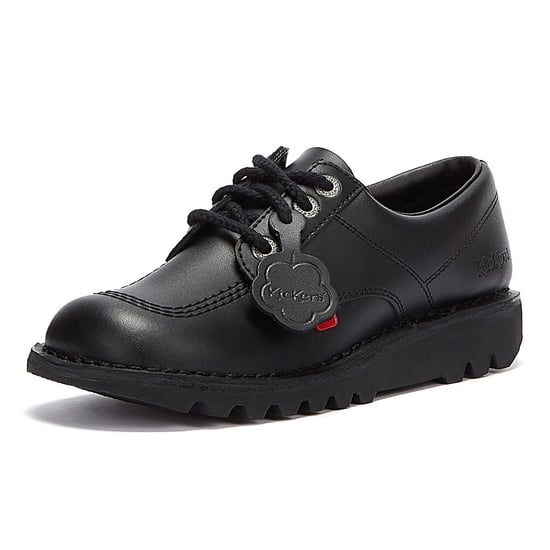 Shop Voor Kickers Heren Kick Lo Zwarte Leren Schoenen - Image 3
