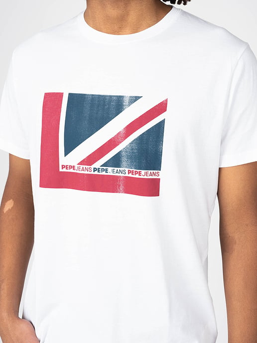 Pepe Jeans T-shirt Ramone Mannen Wit - Image 5