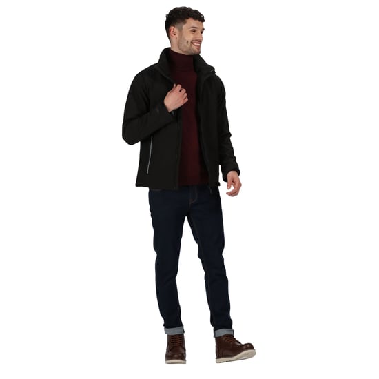 Regatta Mens Apex Soft Shell Jacket (Black)