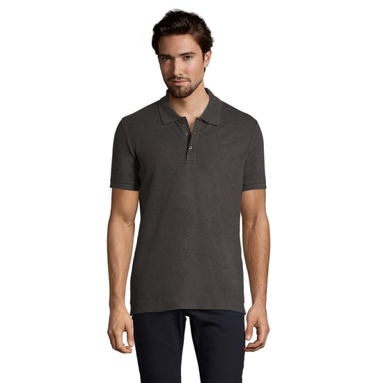 SOLS Heren Phoenix Poloshirt met korte mouwen Pique Polo (Houtskool mergel) - Image 5