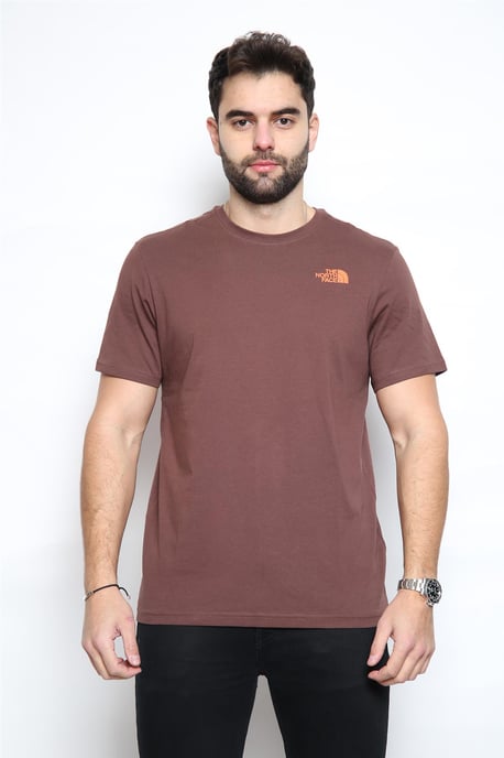 The North Face verticaal T-shirt in paars/oranje - Image 1