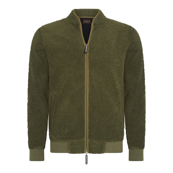 Cappuccino Italia Sweaters Sherpa Fleece Vest Green