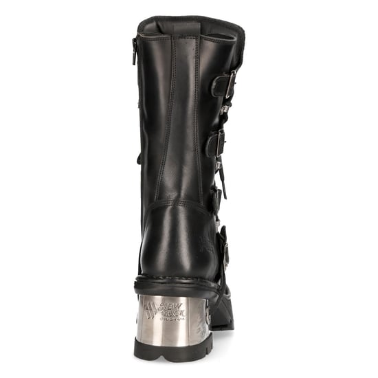New Rock Damen-Leder-Gothic-Mittelstiefel mit mittlerer Wade-373-S33