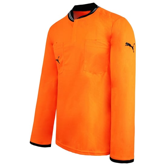 Puma DryCell Long Sleeve Collared Orange Referee Football Shirt 701568 54