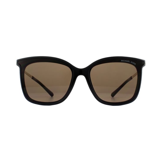 Michael Kors Sunglasses Zermatt 2079U 333273 Shiny Black & Metallic Gold Brown