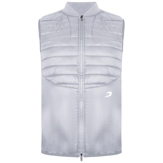 BoxRaw Nelson heren lichtgrijs gilet - Image 1