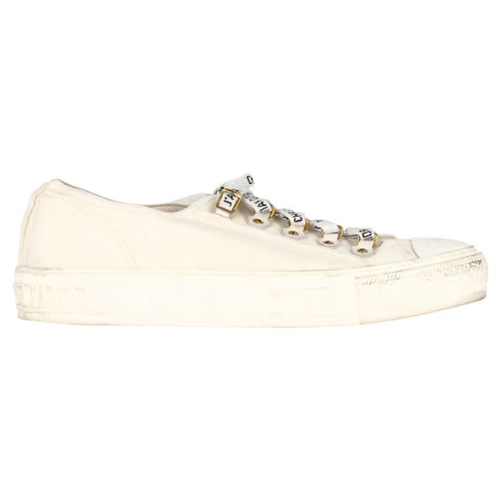 Christian Dior Walk’N’Dior Sneakers in White Cotton Canvas - Image 1